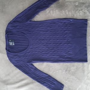 American Eagle 3/4 Sleeve Cable Knit Sweater